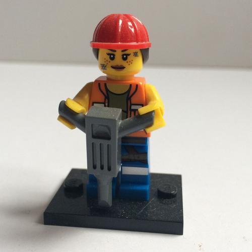 Minifigurine Série Lego Movie - Gail La Travailleuse De La Construction