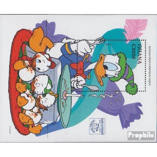 Ghana Bloc 268 (Complète Edition) Neuf Avec Gomme Originale 1995 Walt-Disney-Figure Donald Duck