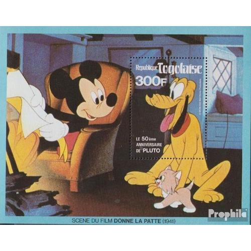 Togo Bloc 166 (Complète Edition) Neuf Avec Gomme Originale 1980 Pluto De Walt-Disney