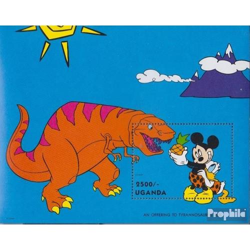 Ouganda Block199 (Complète Edition) Neuf Avec Gomme Originale 1993 Walt-Disney: Préhistoriques Animaux