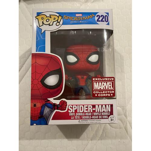 Funko Pop Spiderman HomeComing Spiderman Exclusive Marvel Collector Corps # 220 | Rakuten