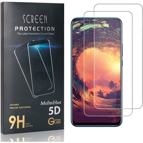 Verre Trempé Huawei Y9 Prime 2019, Dureté 9h Protection En Verre Trempé Écran Huawei Y9 Prime 2019, Anti Rayures, Sans Traces De Doigts, 2 Pièces