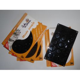 Moules souples Mini tartelettes Lot de 4 plaques de 15 moules "Cake en stock, La cuisine plaisir"