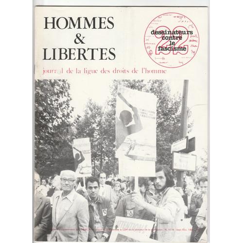 Hommes & Libertés # 15-16 Sept.-Nov. 1980 22 Dessinateurs Contre Le Fascisme L.D.H. Cabu Siné Effel