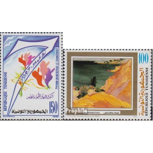 Tunisie Mer.-No.: 1177,1178 (Complète Edition) Neuf Avec Gomme Originale 1988 Deklaration, Art