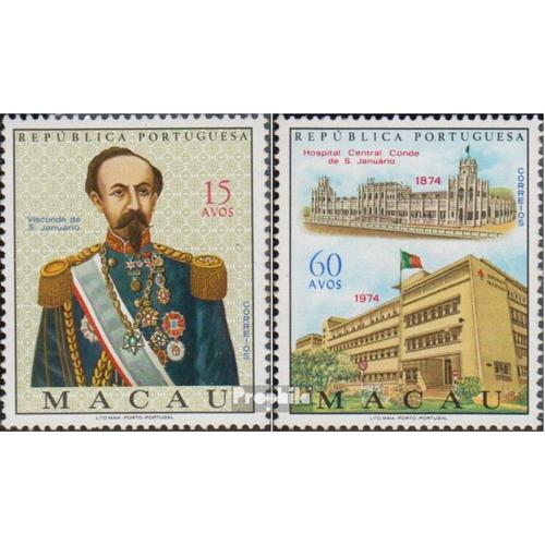 Macao 458-459 (Complète Edition) Neuf Avec Gomme Originale 1974 Zentralkrankenhaus