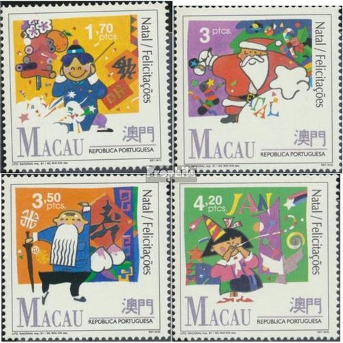 Macao 686-689 (Complète Edition) Neuf Avec Gomme Originale 1991 Noël Et Nouvel An