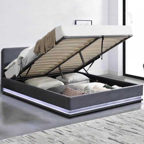 New York Lit 140 Led Velours Gris