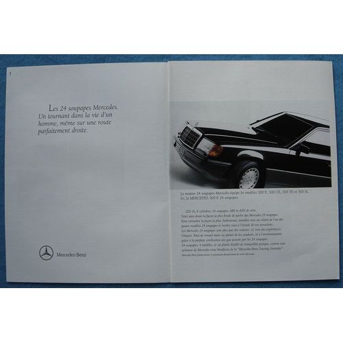Publicité Papier - Voiture Mercedes 300 E De 1990
