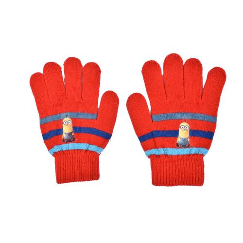 Ensemble Hiver Pour Enfant Licence Fantaisie 800238 Rouge Minions Gants Magiques