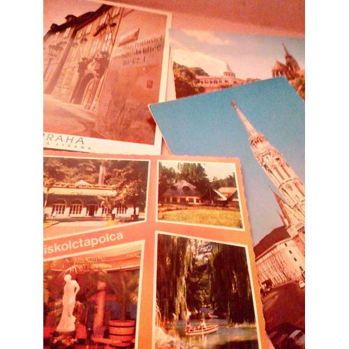 Lot 4 Cartes Postales De La Hongrie