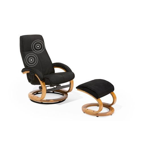 Fauteuil Massant Hero Tissu Noir