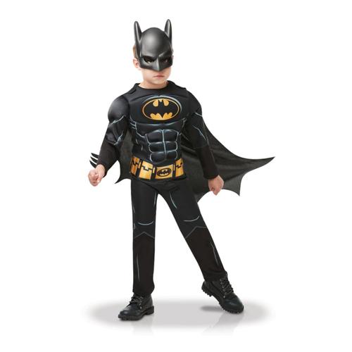 Déguisement Avec Masque Batman Luxe Garçon - Taille: 3 À 4 Ans (90 À 104 Cm)