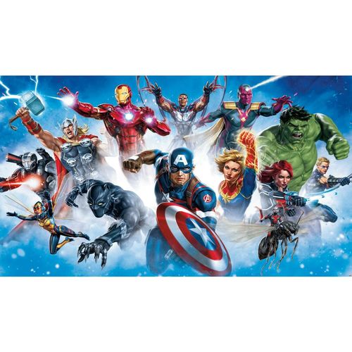 Fresque murale adhésive géante Avengers gallery DISNEY - 3.2 m x 1.83 m
