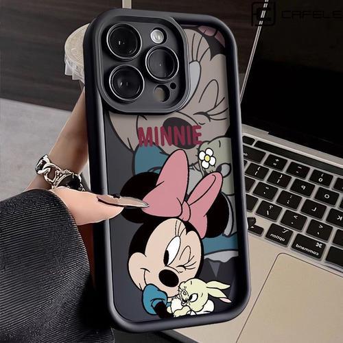 Coque De Téléphone Anti-Chute En Gel De Pton Coque Mignonne Disney Lovely Mickeys Minnies Mouses Iphone 15 14 13 12 11 Pro Max 8 Plus Poly Y2k