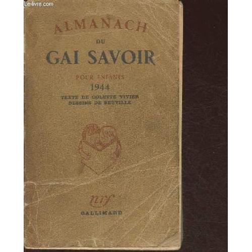 Almanach Du Gai Savoir Pour Enfants 1944