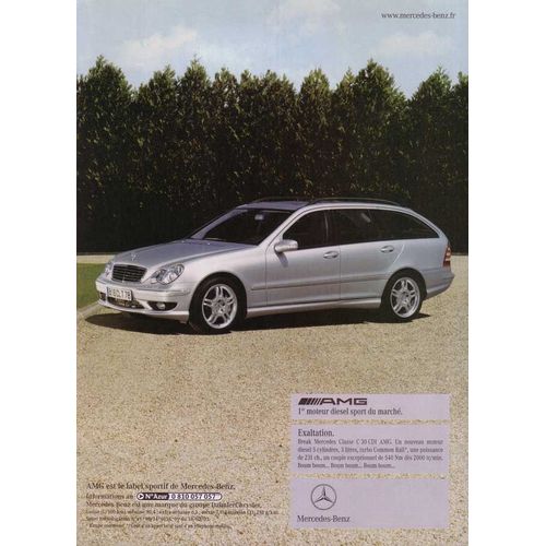 Publicité Papier - Voiture Mercedes Break C30 De 2003