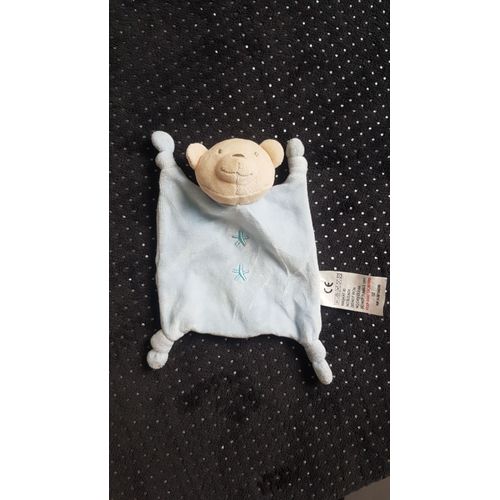 Doudou Peluche Ours Absorba Bleu