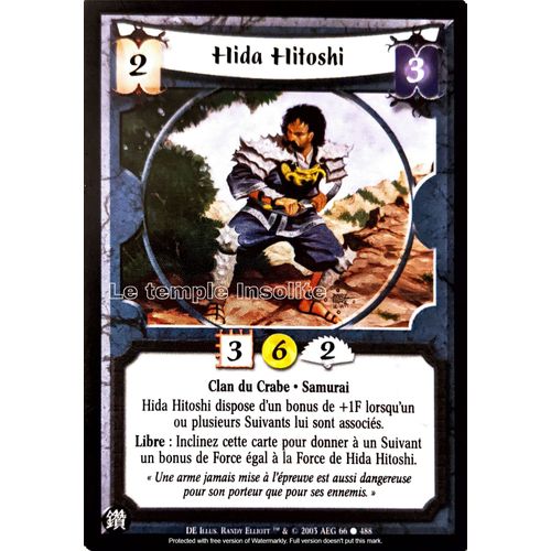 Carte Legend Of The Five Rings : Hida Hitoshi 66/488