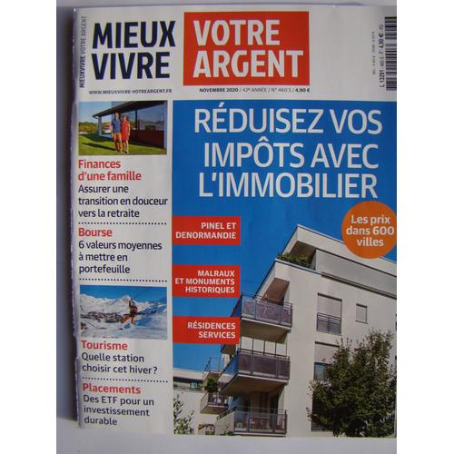 Mieux Vivre Votre Argent N° 460 S Réduisez Vos Impôts Avec L'immobilier