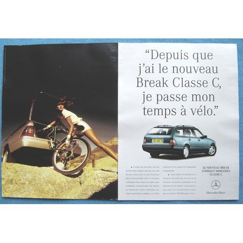 Publicité Papier - Voiture Mercedes Classe C Break Compact De 1996