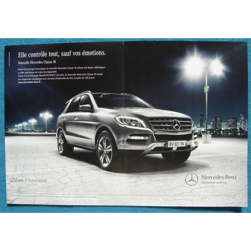 Publicité Papier - Voiture Mercedes Classe M De 2011
