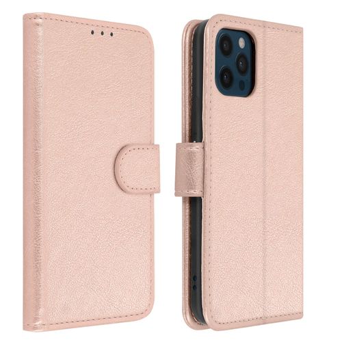 Étui Iphone 12 Pro Max Protection Avec Porte-Carte Fonction Support Rose Gold