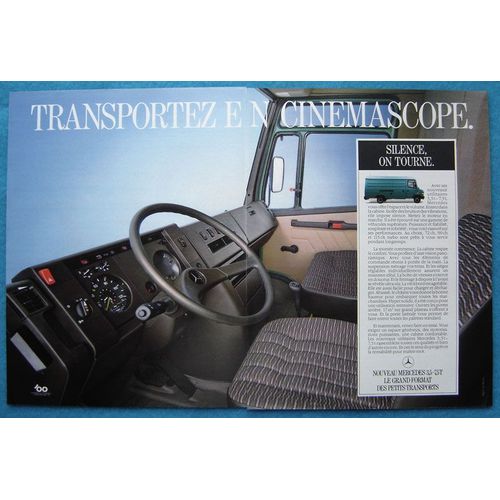 Publicité Papier - Véhicule Utilitaire Mercedes 609 D 3,5-7,5t De 1986