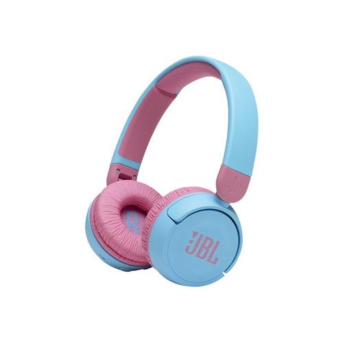 JBL Jr310BT - Écouteurs avec micro - sur-oreille - Bluetooth - sans fil - bleu