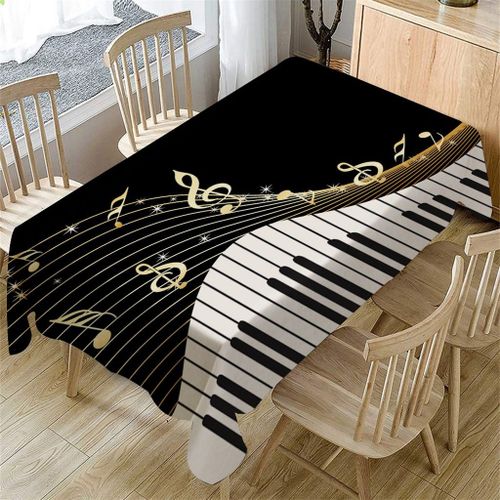 Nappe De Table Rectangulaire Motif Piano, Décoration De La Maison