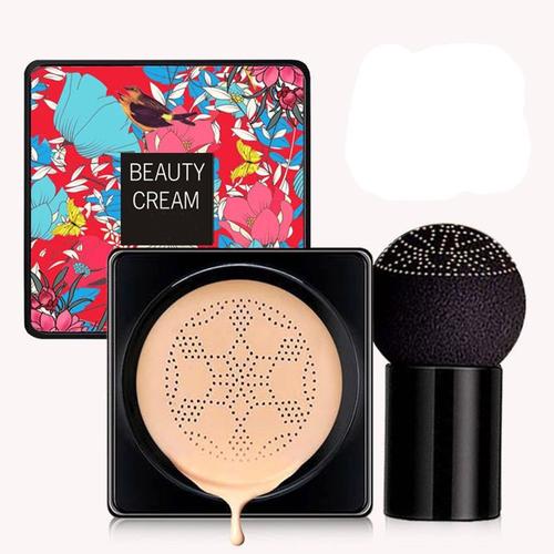 Contrôle Avec Éponge Bouffante Base Faciale Primaire Longue Durée Fond De Teint Coussin D'air Bb & Cc Crème Tête De Champignon Maquillage Du Visage 