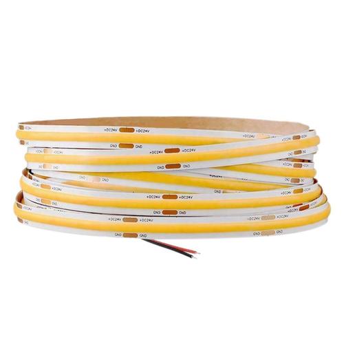 Bande Lumineuse Led 480, 8mm 12v Cob, Ra90, 5m, Flexible, Lumière Blanche 6000k, Pour Chambre À Coucher Et Maison