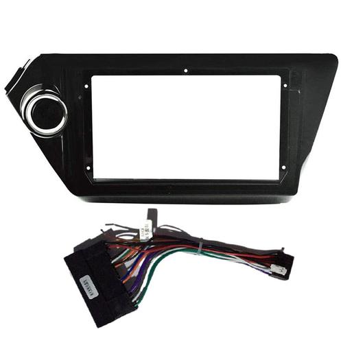 Cadre De Radio De Voiture Avec Câble, 2 Din, Pour Kia Rio3 Rio 3 K2 Transition 2010 ¿ 2016, Lecteur Dvd De Voiture