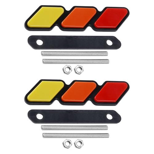 2x Tricolore Calandre Emblème Pour Toyota Tacoma 4runner Highlander Rav4