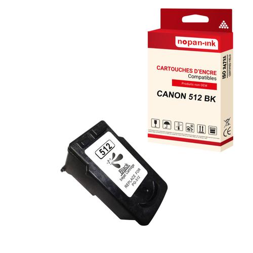 NOPAN-INK - x1 Cartouche compatible pour CANON PG-512 XL PG-512XL Noir pour Canon IP 2700 MP 230 MP 235 MP 240 MP 250 MP 252 MP 270 MP 280 MP 280 Ser