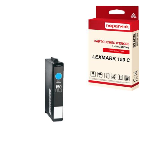 NOPAN-INK - x1 Cartouche compatible pour LEXMARK 150 XL 150XL Cyan pour Lexmark Pro715 Pro915 S315 S415 S515