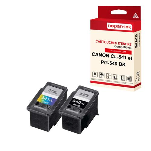 NOPAN-INK - x2 Cartouches compatibles pour CANON 540 XL + 541 XL