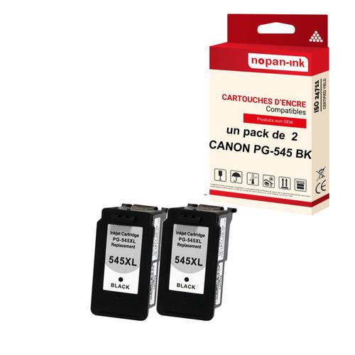 NOPAN-INK - x2 Cartouches compatibles pour CANON 545 XL 545XL Noir pour Canon MG 3000 Series MG 3000 Series MG 3000 Series MG 3000 Series TR 4500 Ser