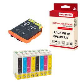 Pack de Cartouches d'encre compatibles x2 pour imprimante EPSON
