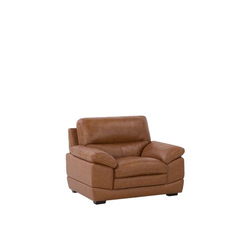 Fauteuil En Cuir Pu Marron Horten
