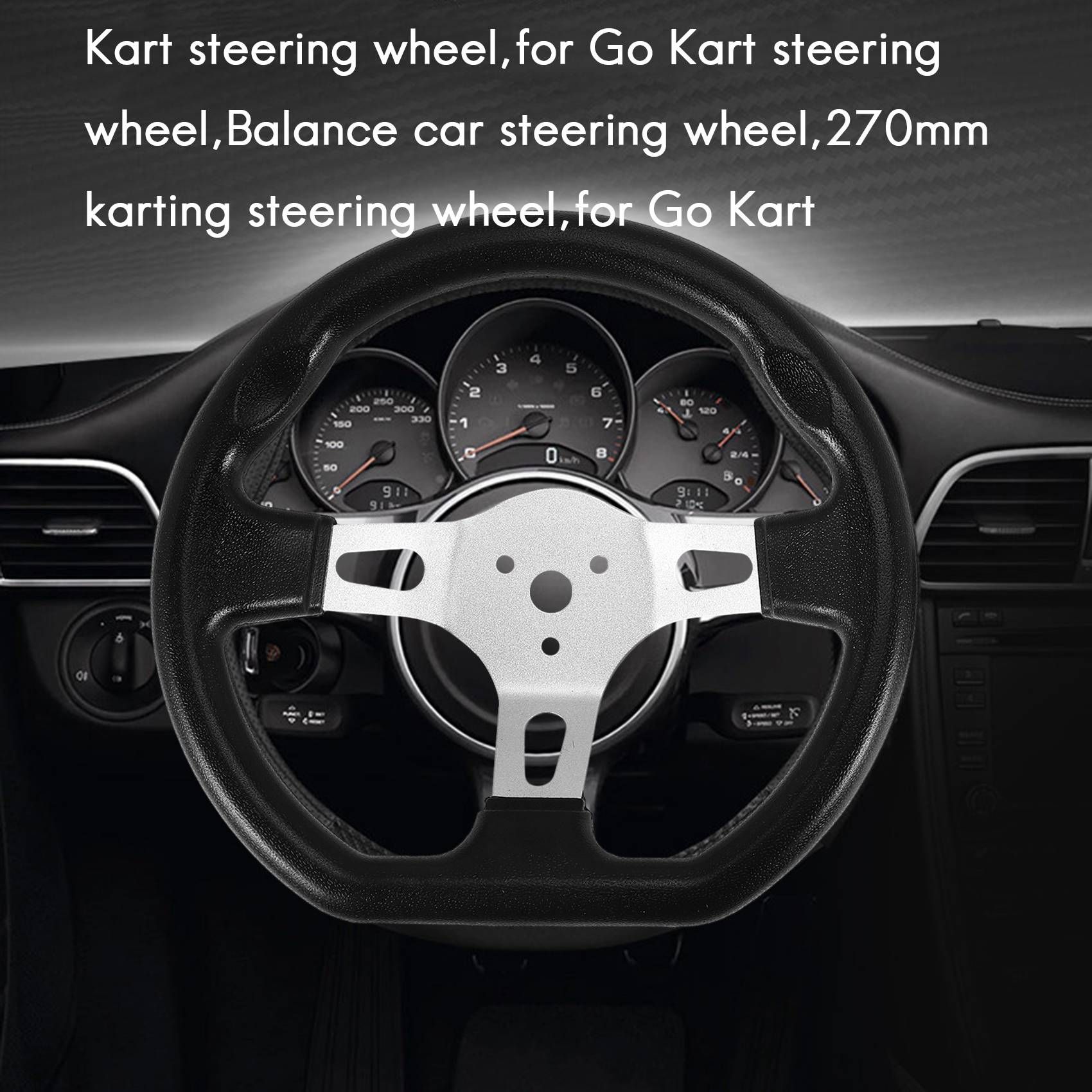 Volant De Kart Électrique Tout-Terrain De 270mm, Pour Go Kart, Scoo...