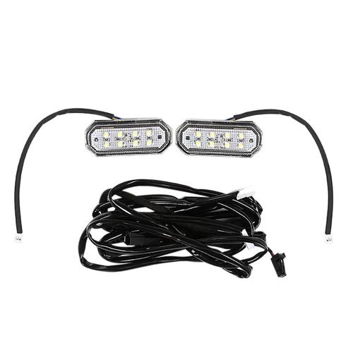 2pcs Voiture Led Pied Lumière D'ambiance Lumière Décorative Spéciale Lampe D'ambiance Blanc Pour Tesla Modèle 3 Ans