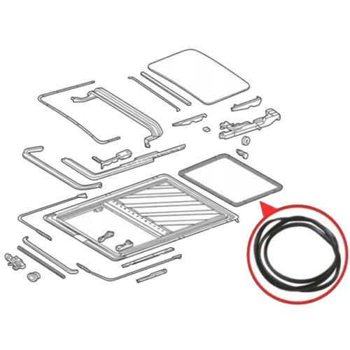 Voiture Toit Ouvrant Fenêtre Joint En Caoutchouc Pour Mercedes W124 1985-1995 W201 1983-1993 W202 1993-2001 W203 2000-2011 A1247800298