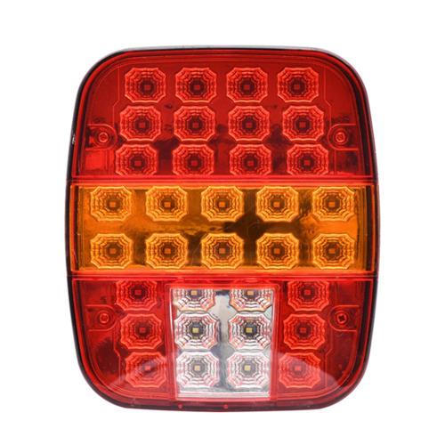 Feux Arrière De Remorque Led Universels 12v, Clignotant De Secours D'arrêt De Frein Avec 39 Led Rouges, Blanches Et Jaunes Pour Remorque De Camion Jeep