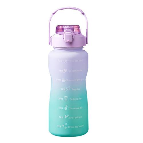 Lucky_Mall Bouteille D'eau De Sport Violette Avec Echelle De Temps Degradee De 2000 Ml Lucky_Mall