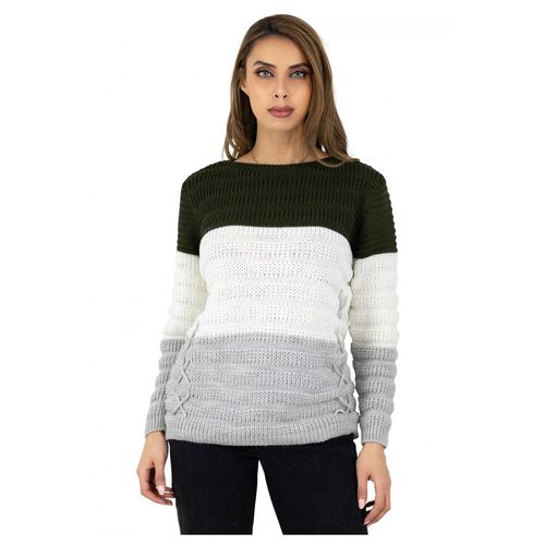 Pull Col Rond Grosse Maillefemme Blanc S