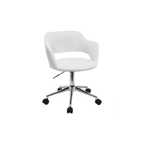 Fauteuil De Bureau Design Blanc Jessy