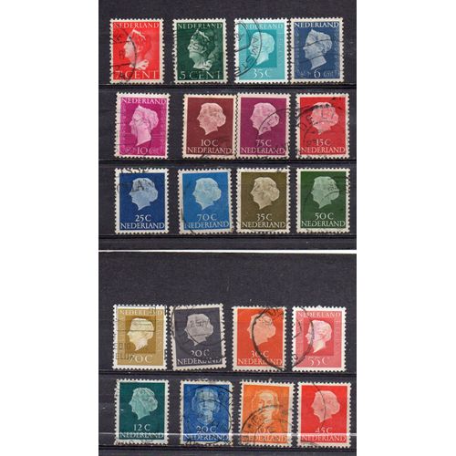 Pays-Bas- Lot De 20 Timbres Oblitérés- Reines