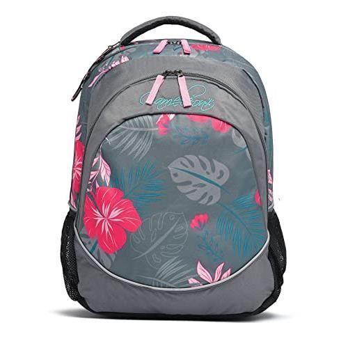 Cameleon Sac À Dos 2 Compartiments Jeune Et Scolaire Rose Polyester Recycle