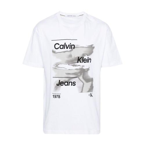 Calvin Klein Jeans - Tops > T-Shirts - White